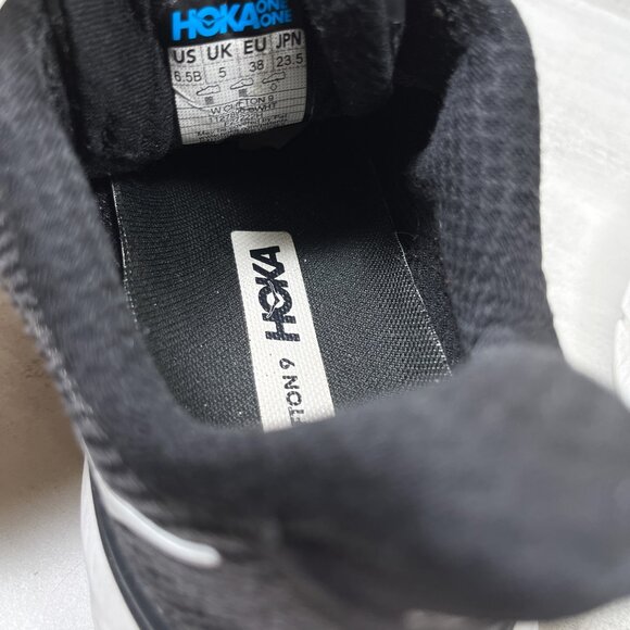 Hoka One One Clifton 9 Running Shoes - Women's Size 6.5 - Black - Picture 10 of 10